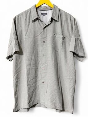 Gotcha large Y2K skater surf grey button up shirt